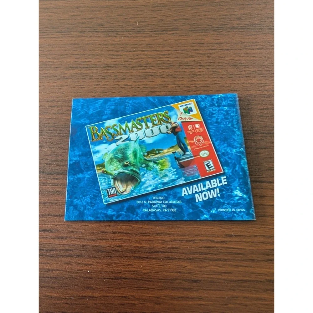 BASS Masters Classic (Nintendo Game Boy Color, 1999) Tested With Manual
